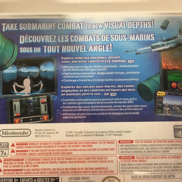 Steel Diver Game Nintendo 3DS, 2011 Video Game Brand New Factory Sealed - Picture 9 of 9